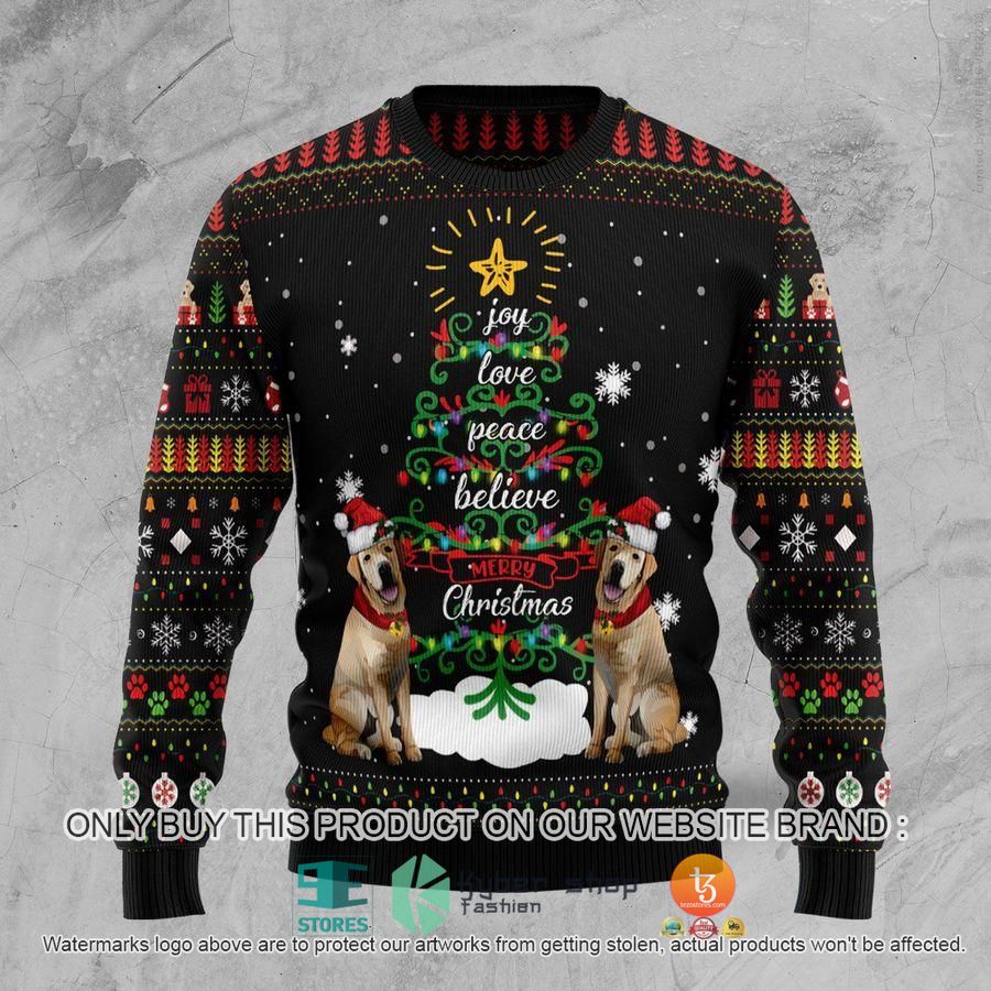 labrador retriever dog christmas ugly sweater 1 10201