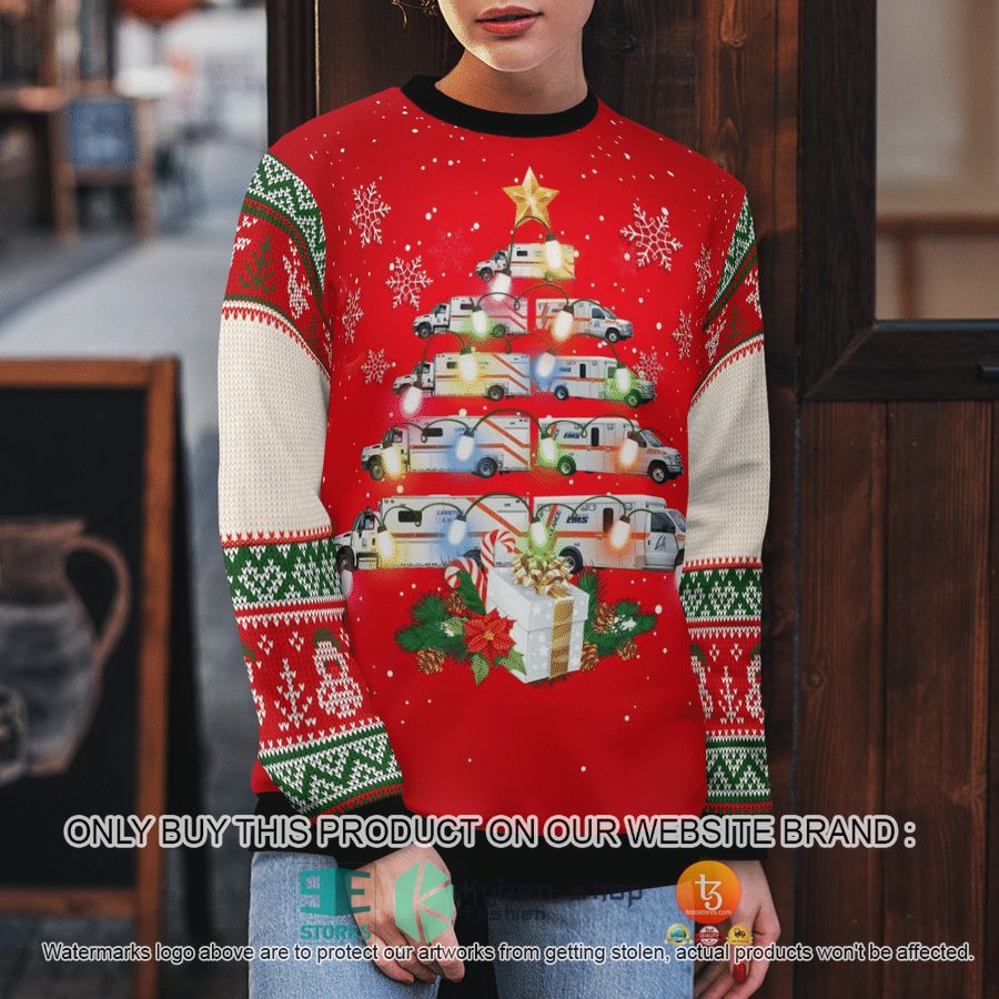 NEW Lambton EMS Christmas Sweatshirt, Sweater 10 lambton ems christmas sweater sweatshirt 10 89866