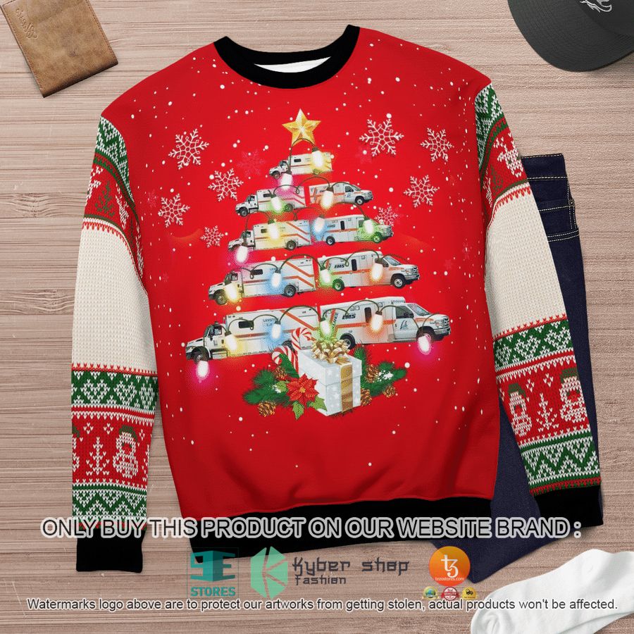 NEW Lambton EMS Christmas Sweatshirt, Sweater 11 lambton ems christmas sweater sweatshirt 11 41781