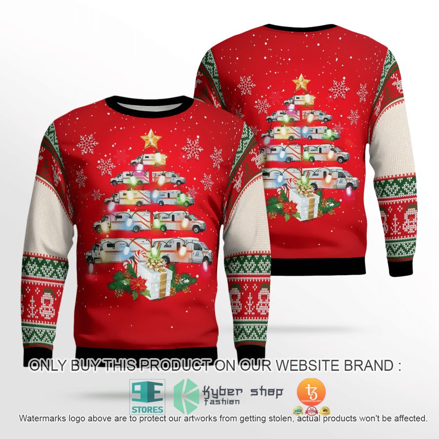 NEW Lambton EMS Christmas Sweatshirt, Sweater 2 lambton ems christmas sweater sweatshirt 2 73608