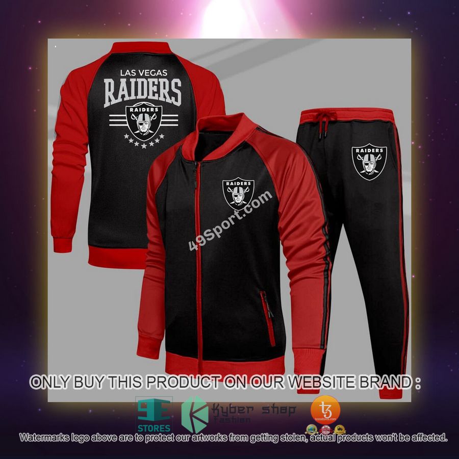 NEW Las Vegas Raiders Logo Tracksuit Shirt, Long Pants 4 las vegas raiders logo sport tracksuit 4 80657