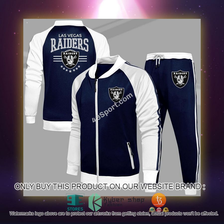 NEW Las Vegas Raiders Logo Tracksuit Shirt, Long Pants 5 las vegas raiders logo sport tracksuit 5 55762