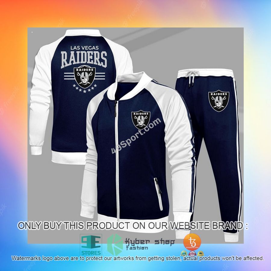 NEW Las Vegas Raiders Logo Tracksuit Shirt, Long Pants 8 las vegas raiders logo sport tracksuit 8 86803