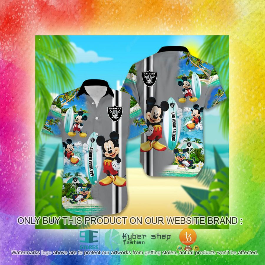 NEW Las Vegas Raiders Mickey Mouse Surfboard Hawaii Shirt 3 las vegas raiders mickey mouse surfboard hawaiian shirt 3 17605