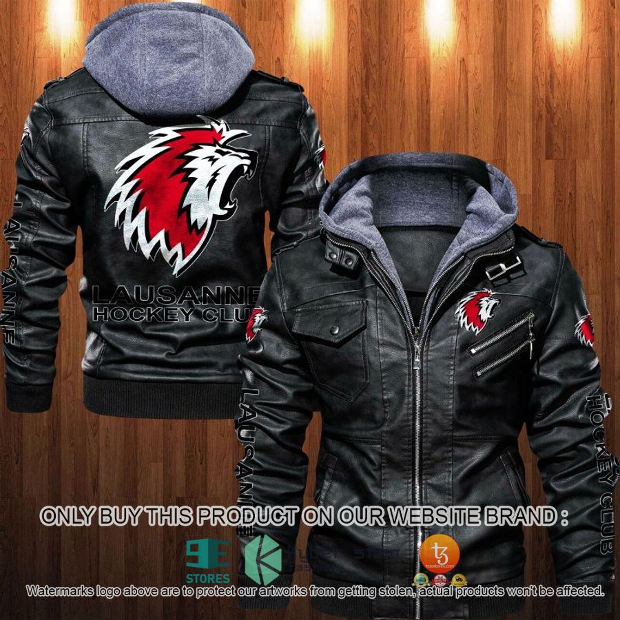 lausanne hockey club leather jacket 1 30881