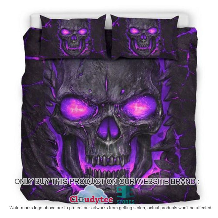 NEW Lava Skull purple Bedding Set 1 lava skull purple bedding set 3 59739