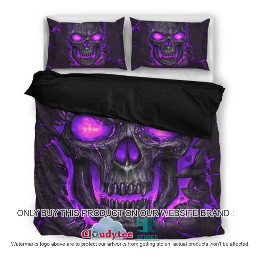 NEW Lava Skull purple Bedding Set 3 lava skull purple bedding set 4 30221