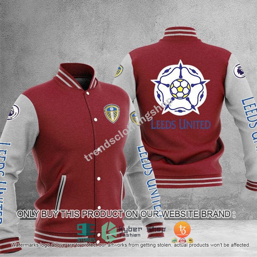 NEW Leeds United F.C Varsity Jacket 3 leeds united f c baseball jacket 3 69952