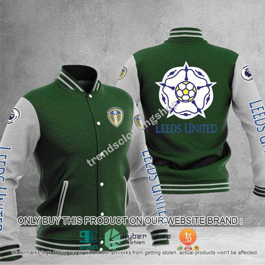 NEW Leeds United F.C Varsity Jacket 6 leeds united f c baseball jacket 6 88455