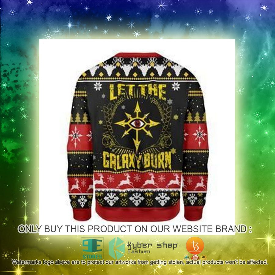NEW Let The Galaxy Burn Christmas Sweatshirt, Sweater 6 let the galaxy burn christmas ugly sweater 6 10744