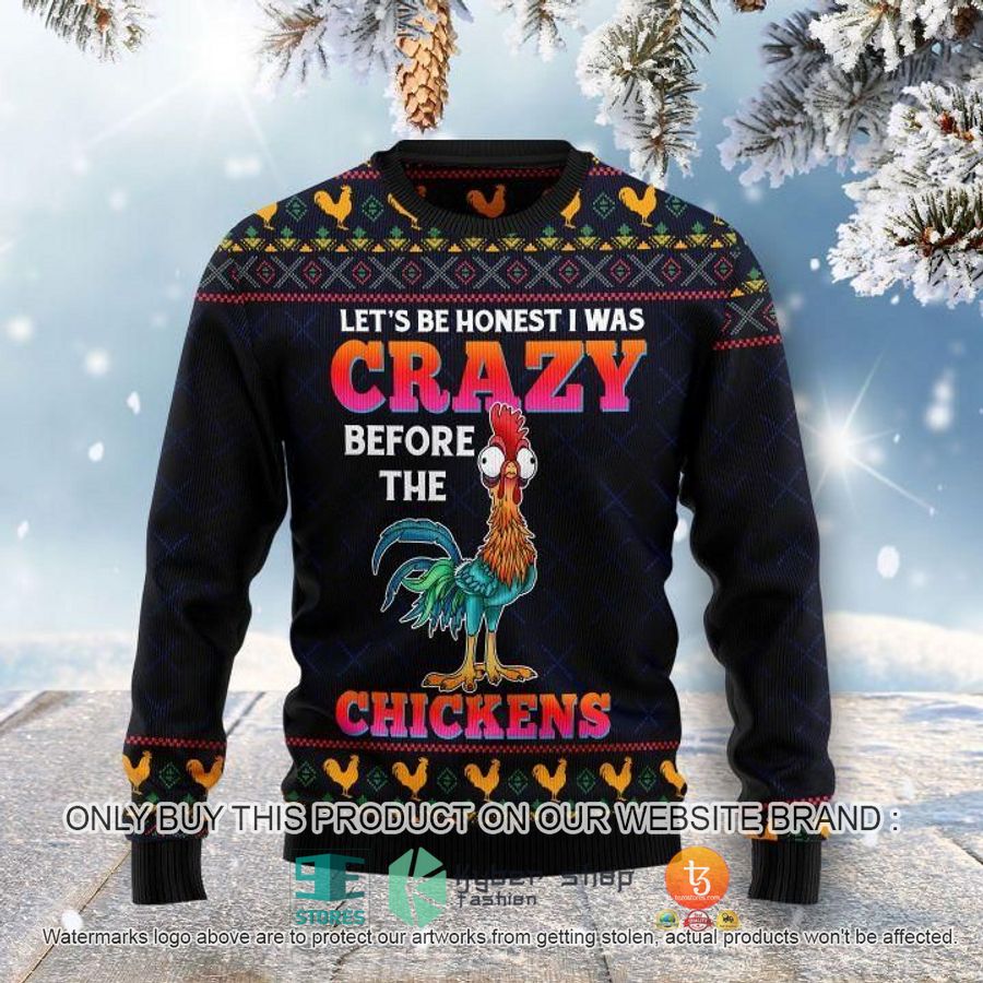 NEW Let's Be Honest I Was Crazy Christmas Sweatshirt, Sweater 16 lets be honest i was crazy christmas ugly sweater 1 33217