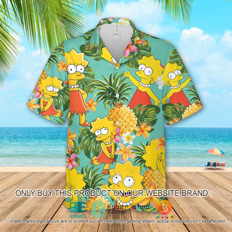 lisa simpson pineapple hawaiian shirt 1 57719