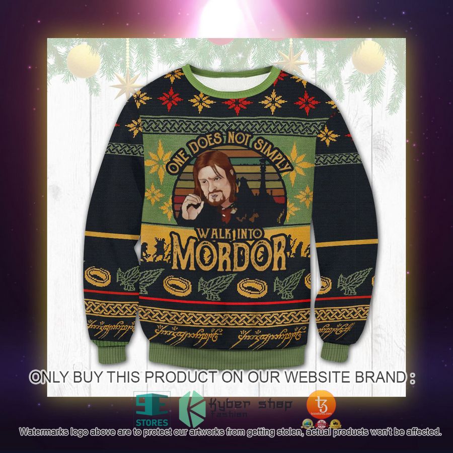 HOT Lord of the ring Walk into Mordor Sweater 2 lord of the ring walk into mordor sweater 2 33479