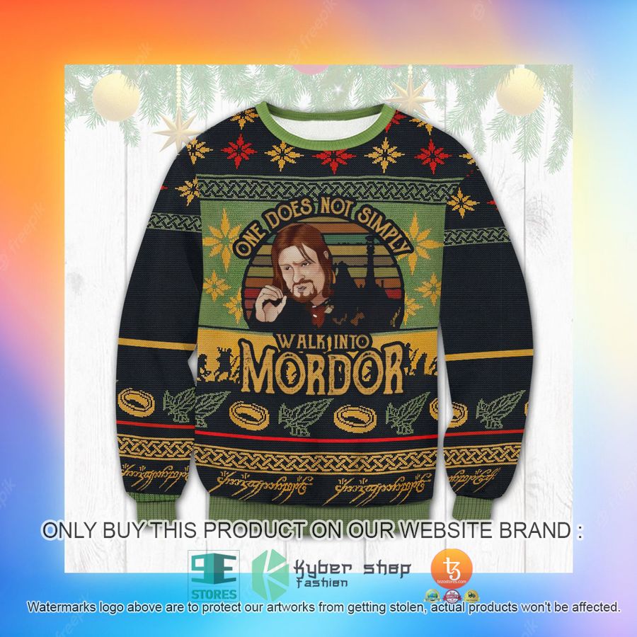 HOT Lord of the ring Walk into Mordor Sweater 3 lord of the ring walk into mordor sweater 3 31886