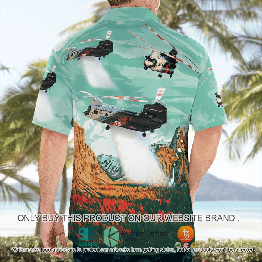 NEW Los Angeles County Fire Department Boeing CH-47D Chinook Helitanker Hawaii Shirt 8 los angeles county fire department boeing ch 47d chinook helitanker hawaiian shirt 8 51097
