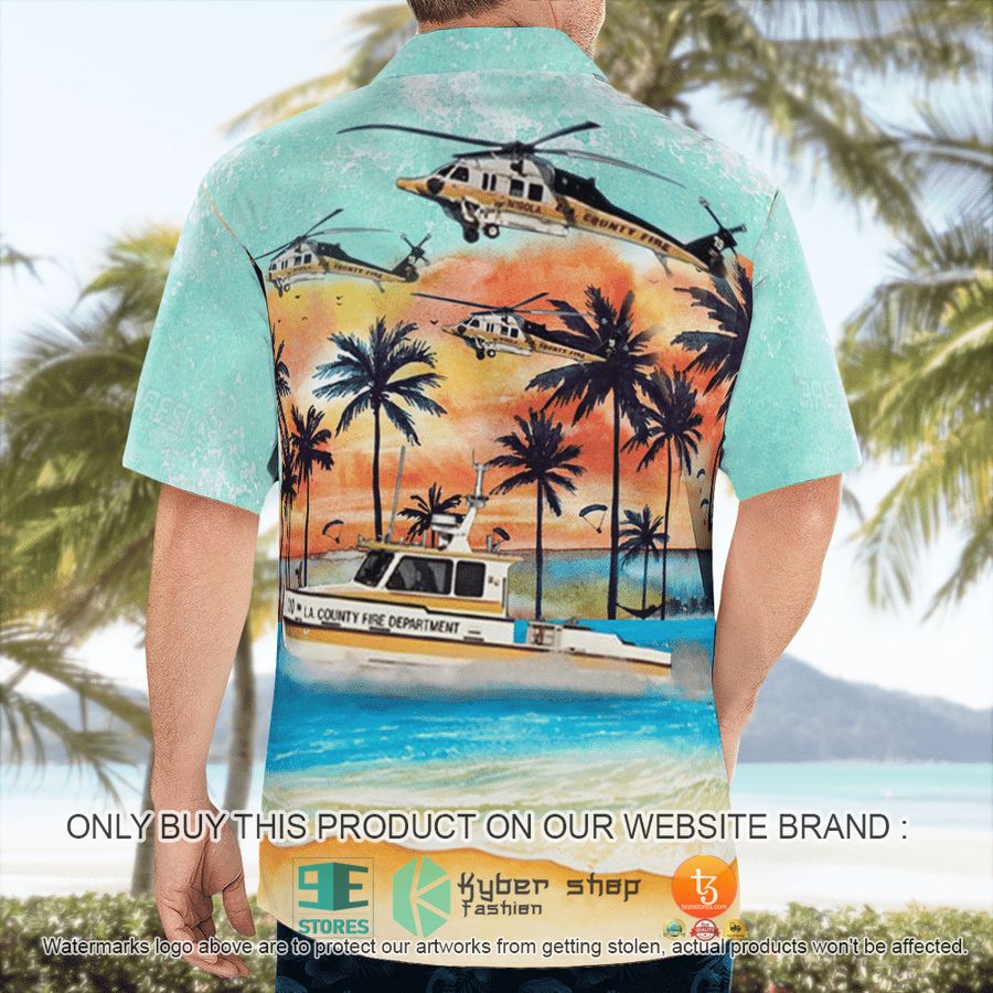 NEW Los Angeles County Fire Department Fireboat & Helicopter Hawaii Shirt 5 los angeles county fire department fireboat helicopter hawaiian shirt 5 84032