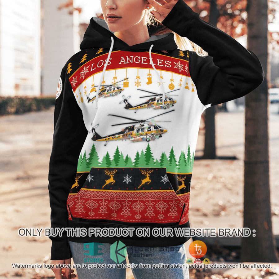 NEW Los Angeles County Fire Department Sikorsky S-70A Firehawk Hoodie 5 los angeles county fire department sikorsky s 70a firehawk 3d hoodie 5 38036