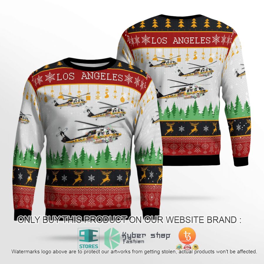 NEW Los Angeles County Fire Department Sikorsky S-70A Firehawk Christmas Sweatshirt, Sweater 2 los angeles county fire department sikorsky s 70a firehawk christmas sweater sweatshirt 2 83681