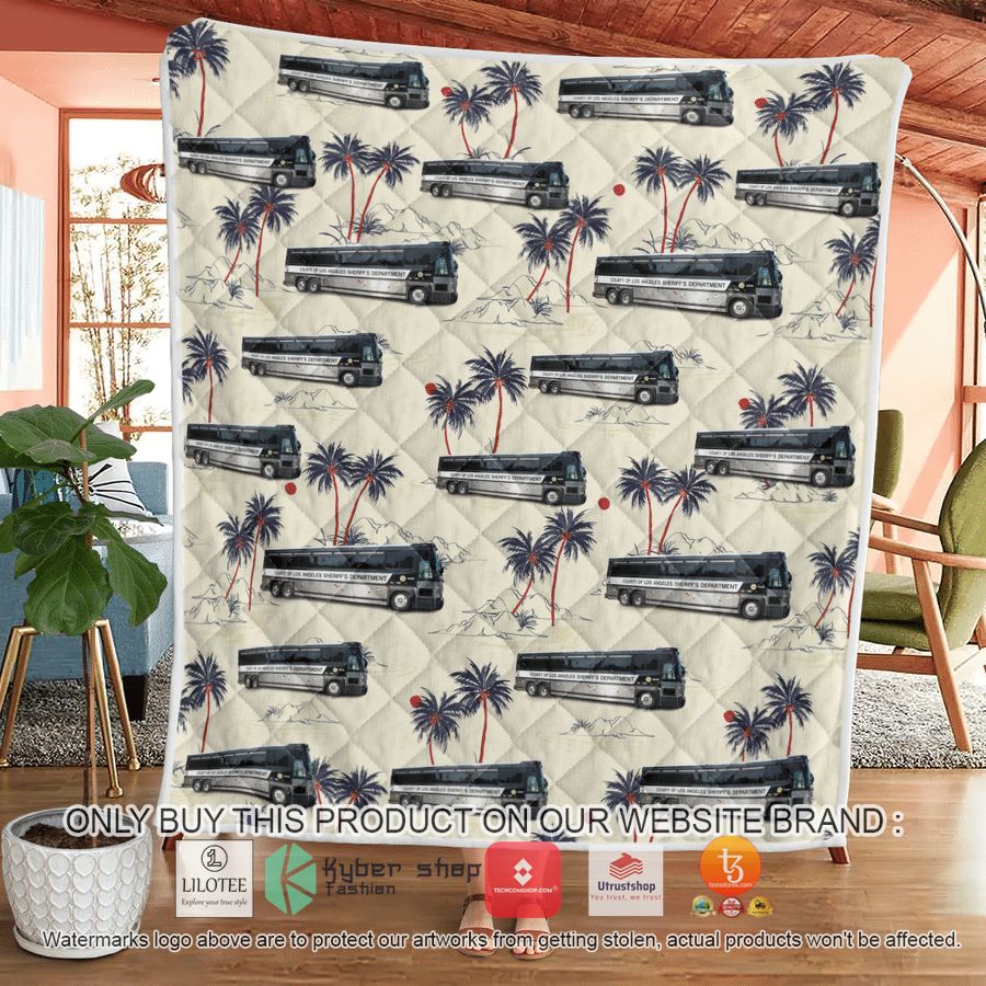 HOT Los Angeles County Sheriff Prisoner Bus Christmas Quilt 3 los angeles county sheriff prisoner bus christmas quilt blanket 3 7407