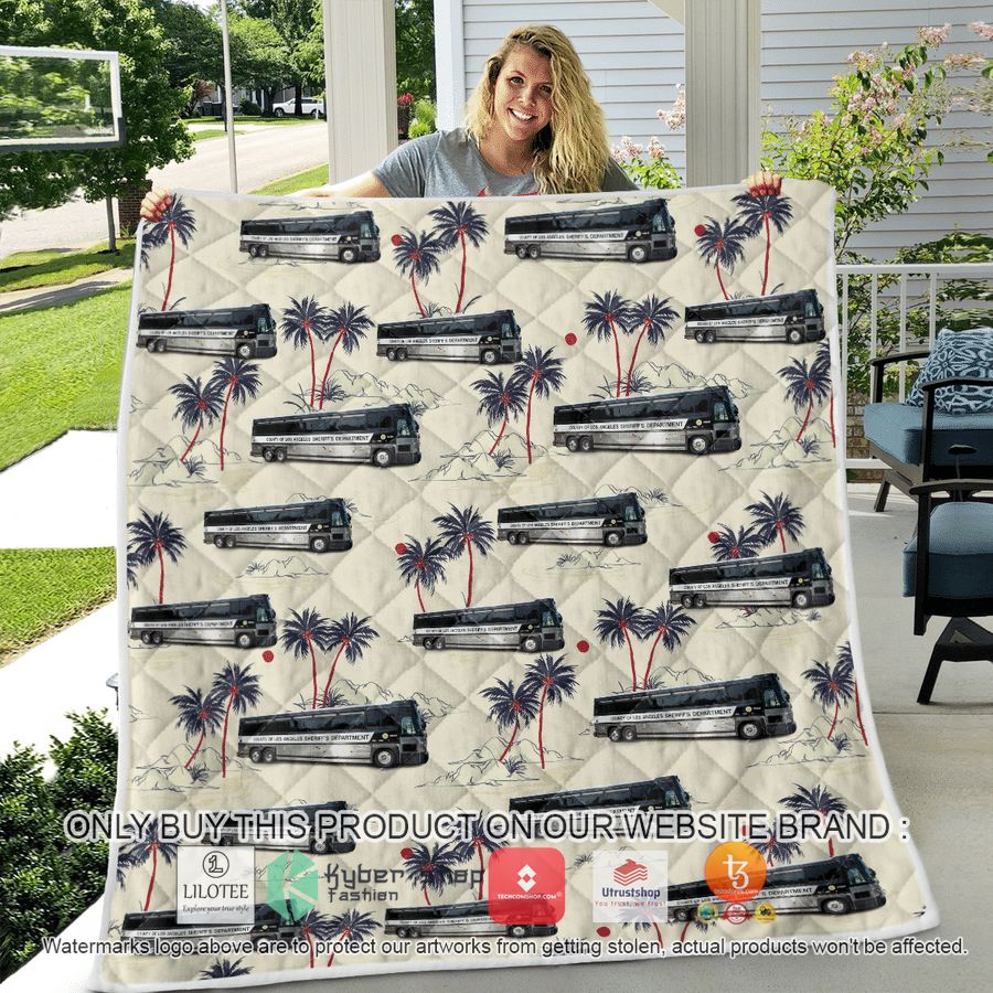 HOT Los Angeles County Sheriff Prisoner Bus Christmas Quilt 7 los angeles county sheriff prisoner bus christmas quilt blanket 7 6152