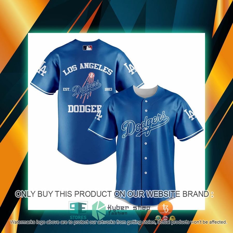 NEW Los Angeles Dodgers Baseball Shirt 1 los angeles dodgers baseball jersey 1 83849
