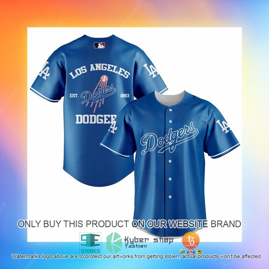 NEW Los Angeles Dodgers Baseball Shirt 3 los angeles dodgers baseball jersey 3 56068