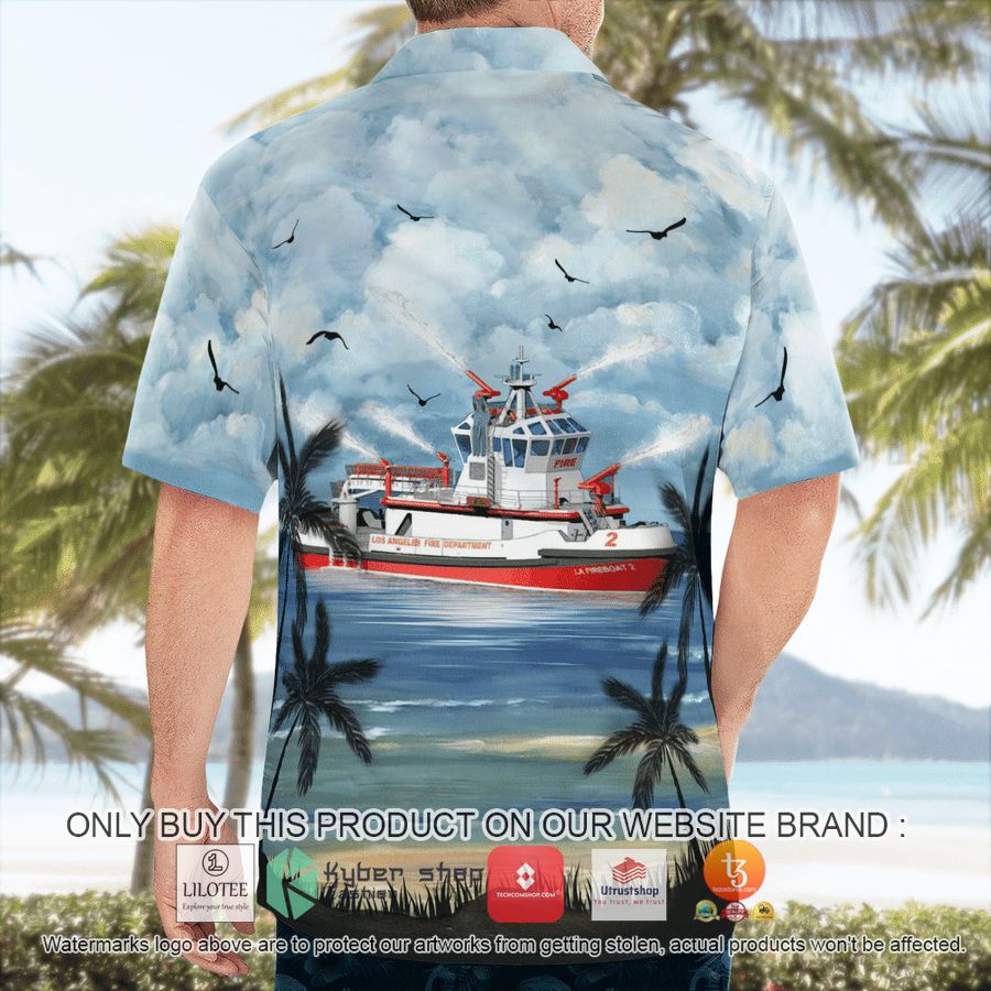 HOT Los Angeles Fire Department Warner L. Lawrence Fireboat Hawaiian Shirt 4 los angeles fire department warner l lawrence fireboat hawaiian shirt 4 54270
