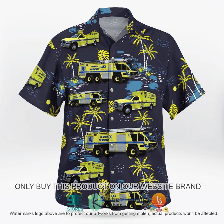 NEW Los Angeles International Airport ARFF Hawaii Shirt 4 los angeles international airport arff hawaiian shirt 4 43189