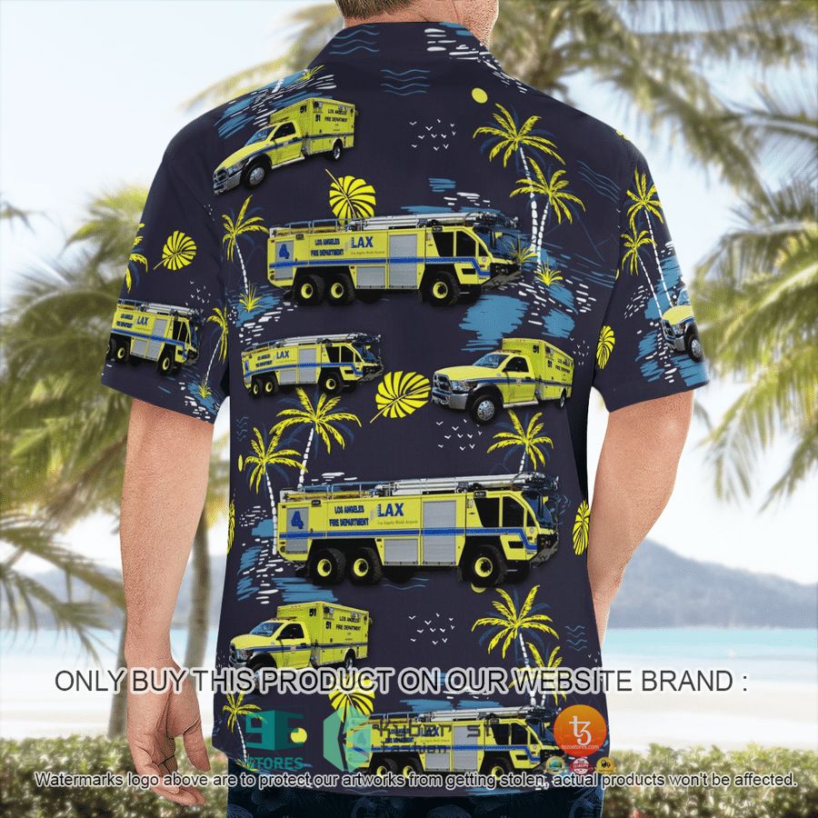 NEW Los Angeles International Airport ARFF Hawaii Shirt 7 los angeles international airport arff hawaiian shirt 7 70106