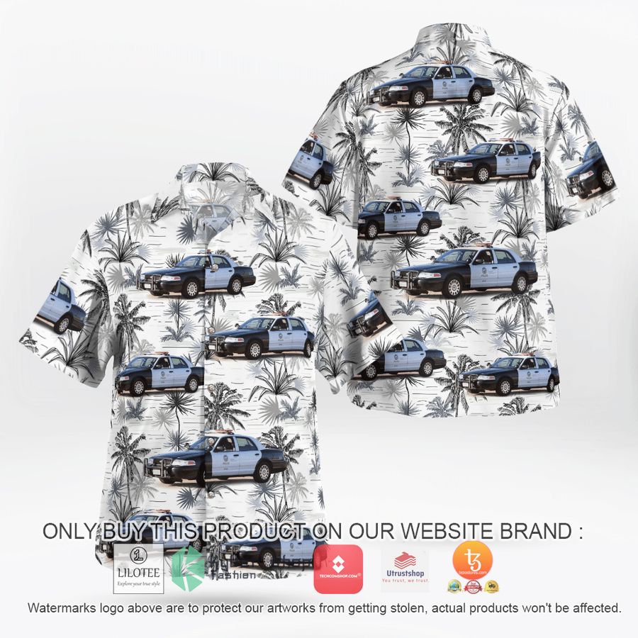 los angeles police department ford crown victoria police interceptor hawaiian shirt 1 85664