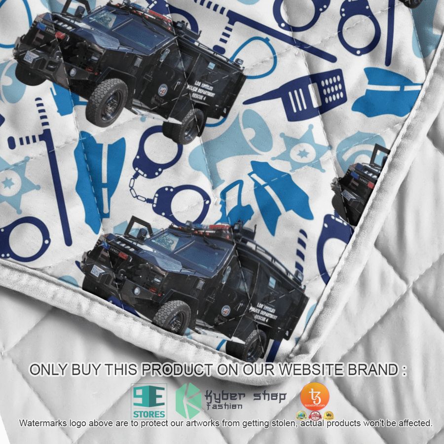 NEW Los Angeles SWAT Police Department LAPD SWAT Armoured Vehicle Quilt 11 los angeles swat police department lapd swat armoured vehicle quilt blanket 11 103