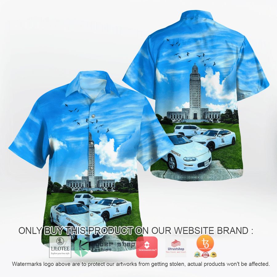 louisiana state police hawaiian shirt 1 83018