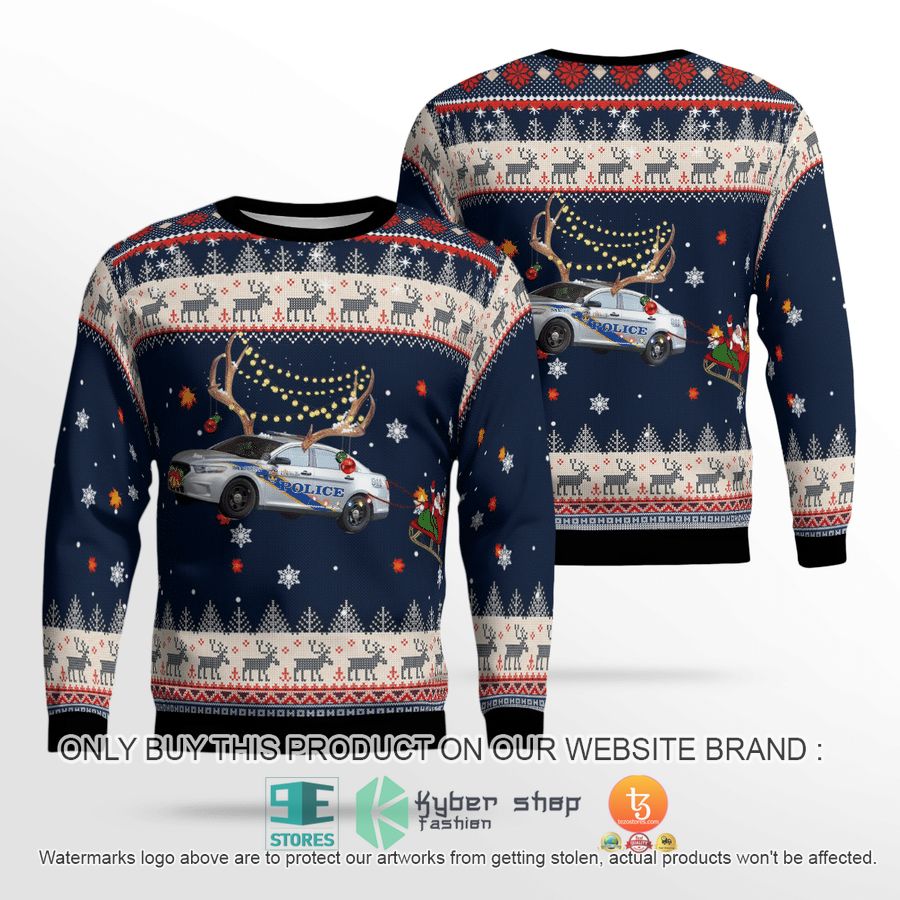 louisville metro police department lmpd ford police interceptor car christmas sweater sweatshirt 1 91411
