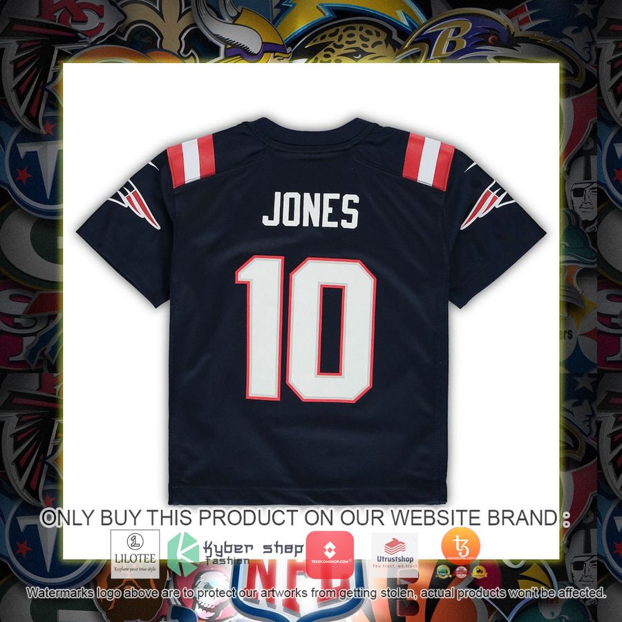 HOT Mac Jones New England Patriots Nike Preschool Navy Football Jersey Shirt 3 mac jones new england patriots nike preschool navy football jersey 3 61307