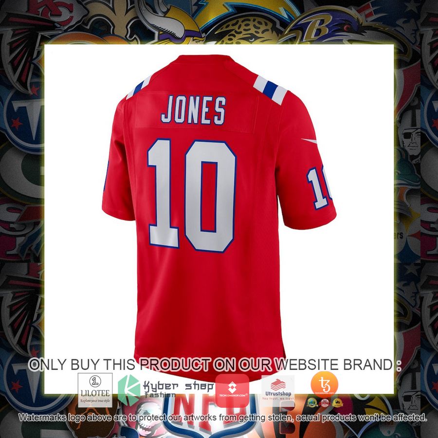 HOT Mac Jones New England Patriots Nike Youth Red Football Jersey Shirt 3 mac jones new england patriots nike youth red football jersey 3 20912