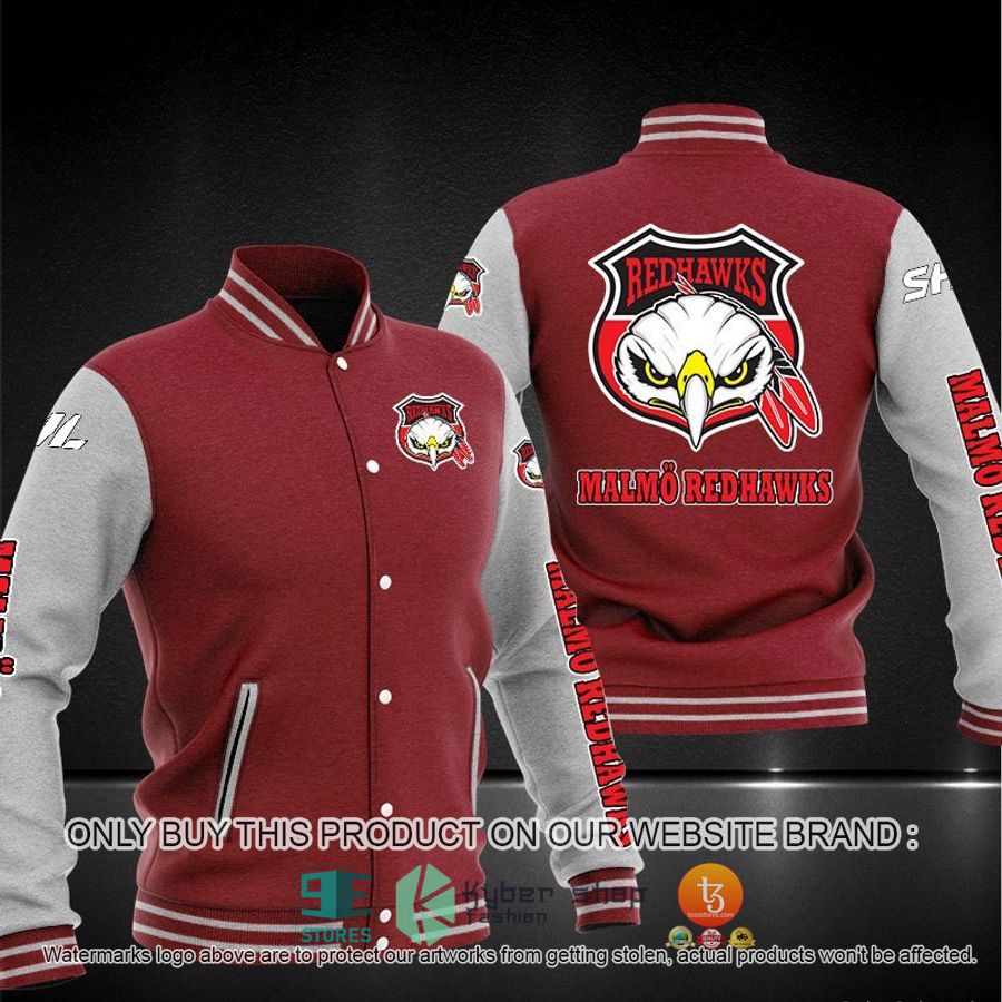 NEW Malmo Redhawks Baseball Jacket 3 malmo redhawks baseball jacket 3 50812