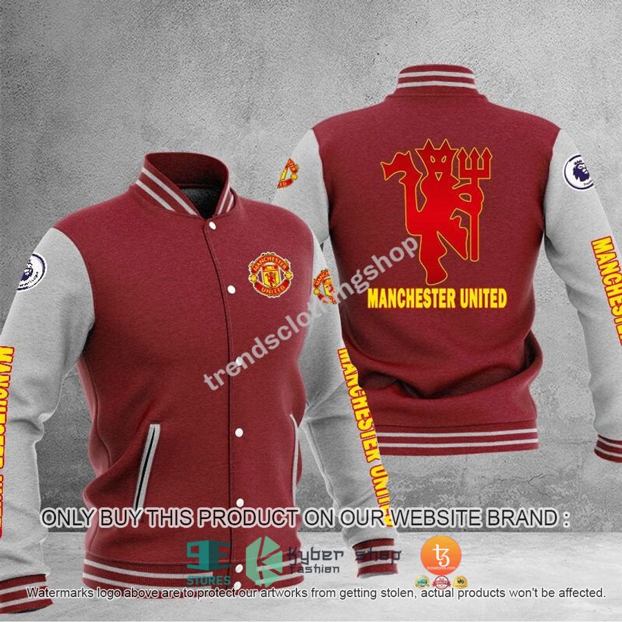 NEW Manchester United Varsity Jacket 3 manchester united baseball jacket 3 67002