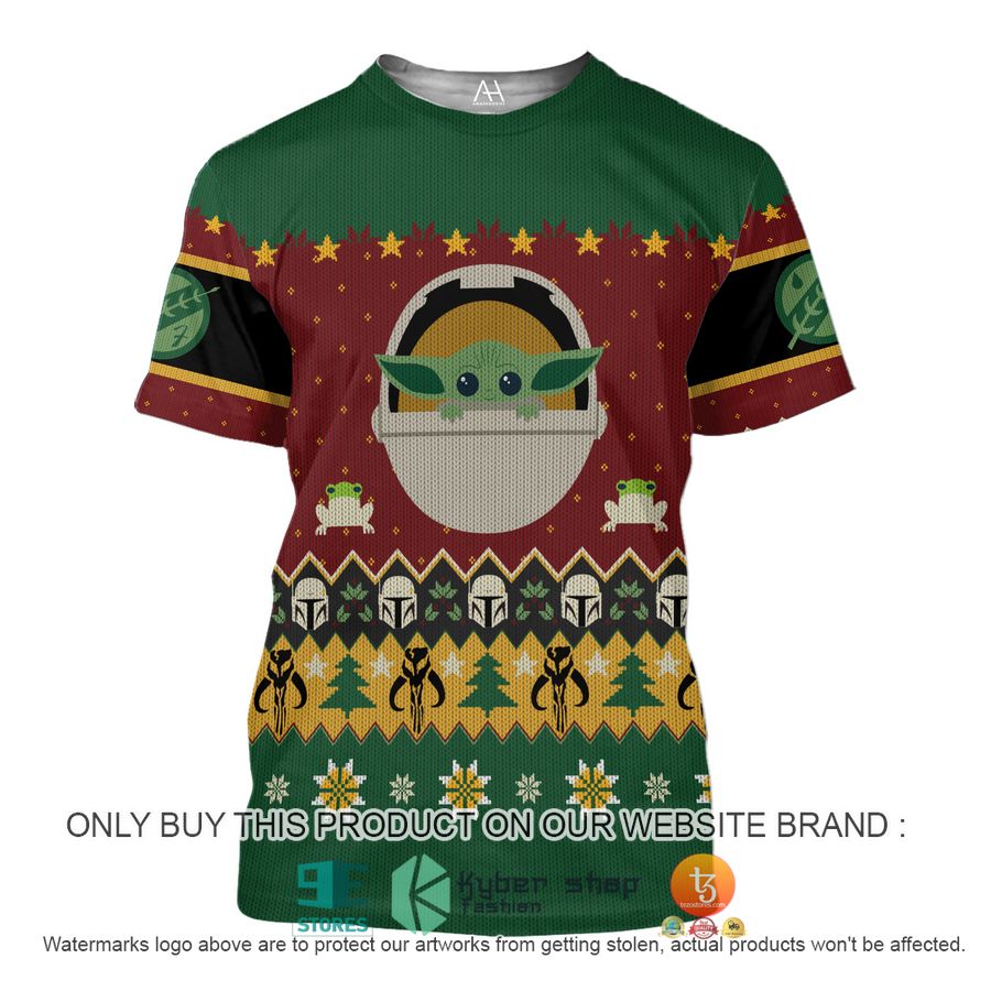 HOT Mandalorian Baby Yoda Star Wars Christmas Shirt, Hoodie 3 mandalorian baby yoda star wars christmas all over printed shirt hoodie 3 21236
