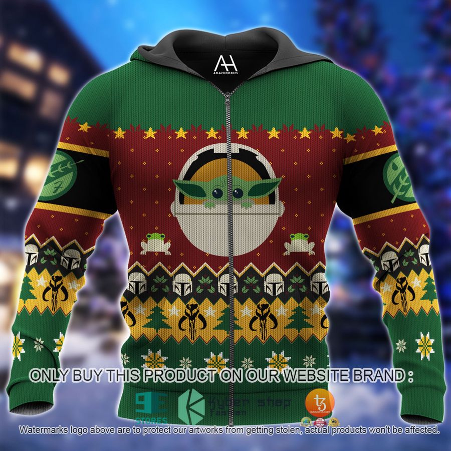 HOT Mandalorian Baby Yoda Star Wars Christmas Shirt, Hoodie 4 mandalorian baby yoda star wars christmas all over printed shirt hoodie 4 61035