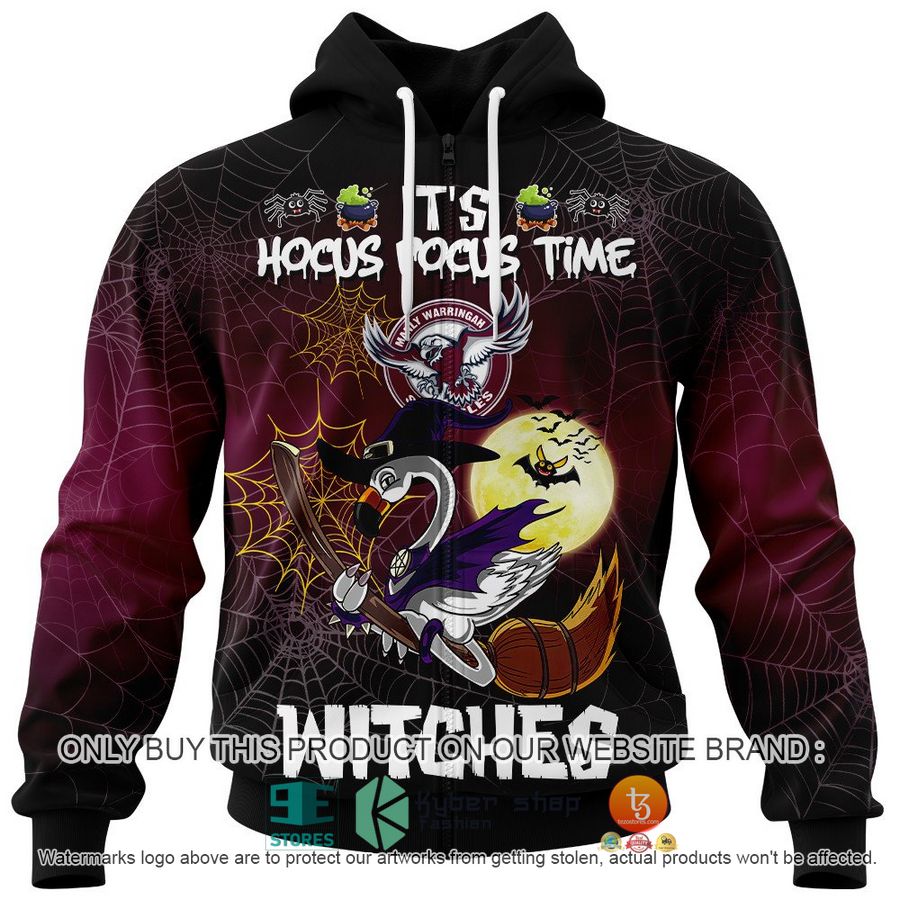 NEW Manly Warringah Sea Eagles It's Hocus Pocus Time Halloween Flamingo Witches Hoodie, Shirt 4 manly warringah sea eagles its hocus pocus time halloween flamingo witches shirt hoodie 4 15776