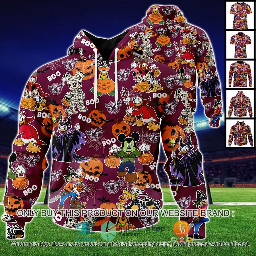 manly warringah sea eagles mickey friends halloween shirt hoodie 1 7976
