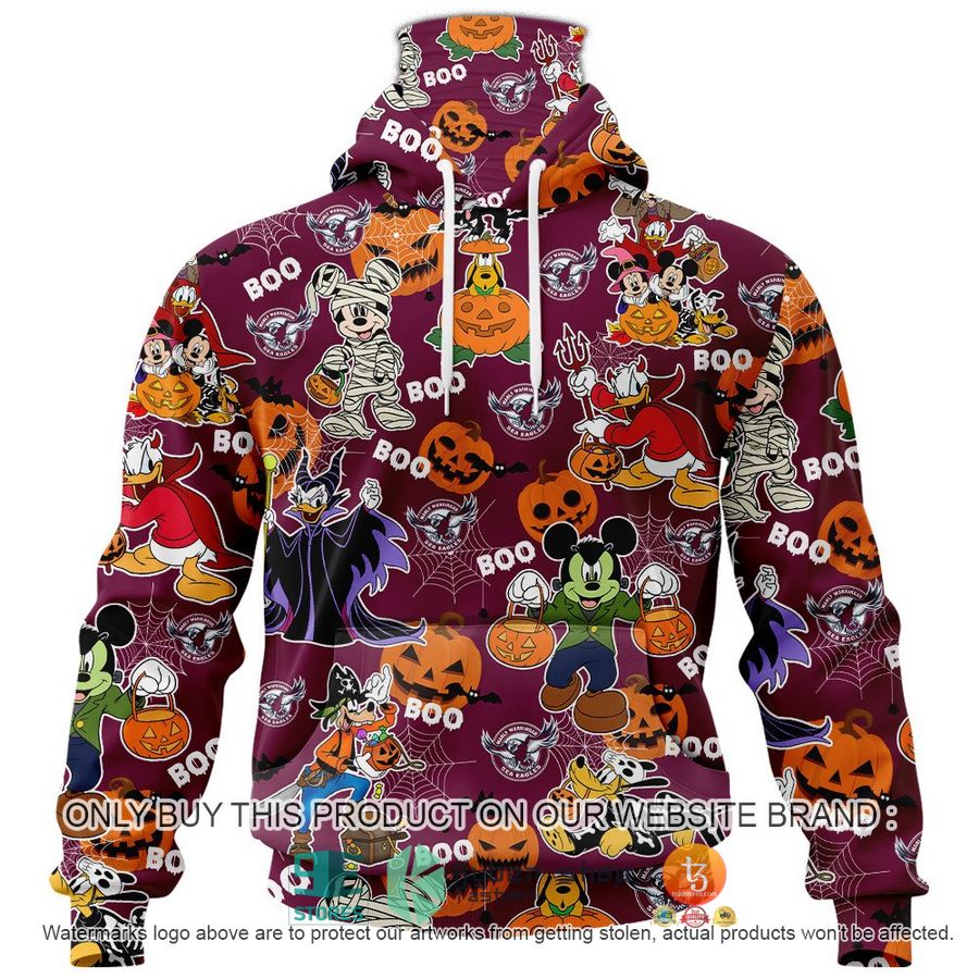 NEW Manly Warringah Sea Eagles Mickey Friends Halloween Hoodie, Shirt 5 manly warringah sea eagles mickey friends halloween shirt hoodie 5 36188