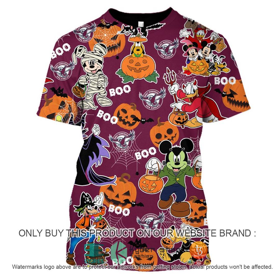 NEW Manly Warringah Sea Eagles Mickey Friends Halloween Hoodie, Shirt 9 manly warringah sea eagles mickey friends halloween shirt hoodie 9 8453