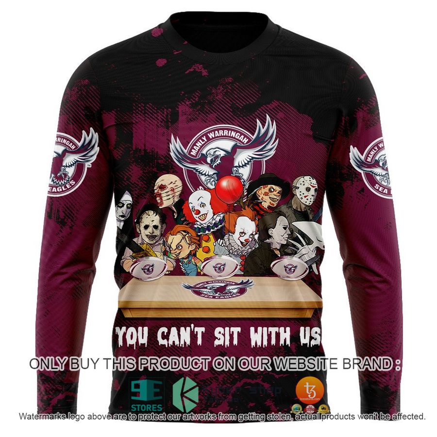 NEW Manly Warringah Sea Eagles You Can't Sit With Us Horror Movies Characters Hoodie, Shirt 11 manly warringah sea eagles you cant sit with us horror movies characters shirt hoodie 11 49411