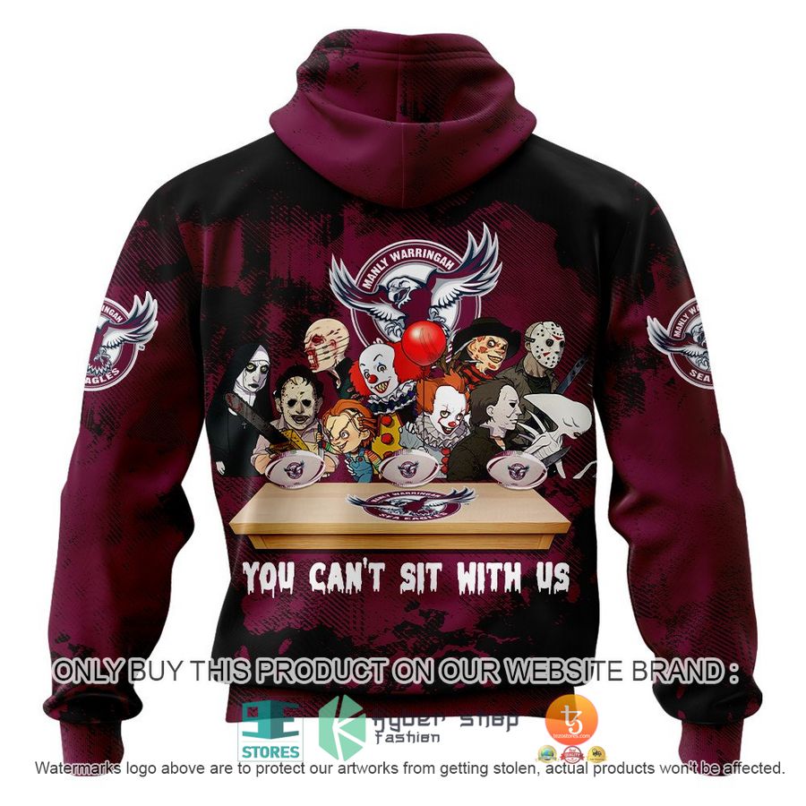 NEW Manly Warringah Sea Eagles You Can't Sit With Us Horror Movies Characters Hoodie, Shirt 3 manly warringah sea eagles you cant sit with us horror movies characters shirt hoodie 3 68764