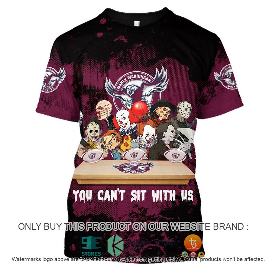 NEW Manly Warringah Sea Eagles You Can't Sit With Us Horror Movies Characters Hoodie, Shirt 9 manly warringah sea eagles you cant sit with us horror movies characters shirt hoodie 9 18749