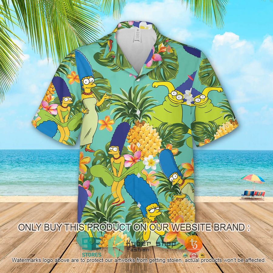 NEW Marge Simpson Pineapple Hawaii Shirt 1 marge simpson pineapple hawaiian shirt 1 18833