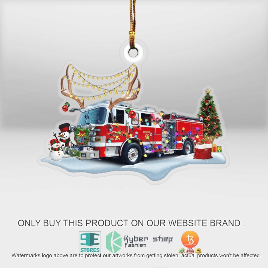 maryland hollywood volunteer fire department christmas ornament 1 75609