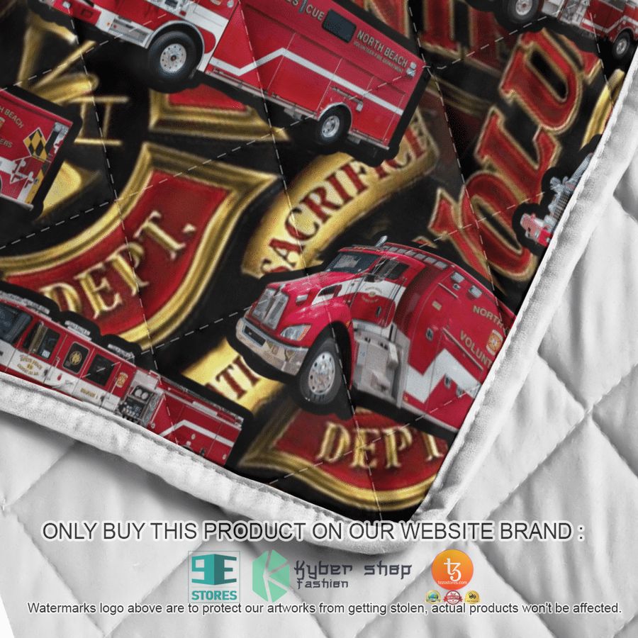 NEW Maryland North Beach Volunteer Fire Department Quilt 9 maryland north beach volunteer fire department quilt blanket 9 50963