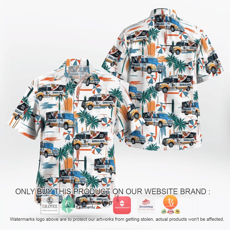 maryland smithsburg ems hawaiian shirt 2 54567